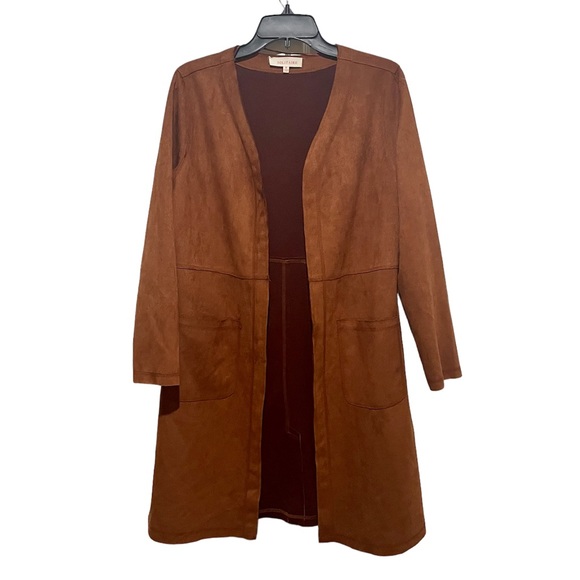 Anthropologie Jackets & Coats Anthropologie Solitaire Brown Faux